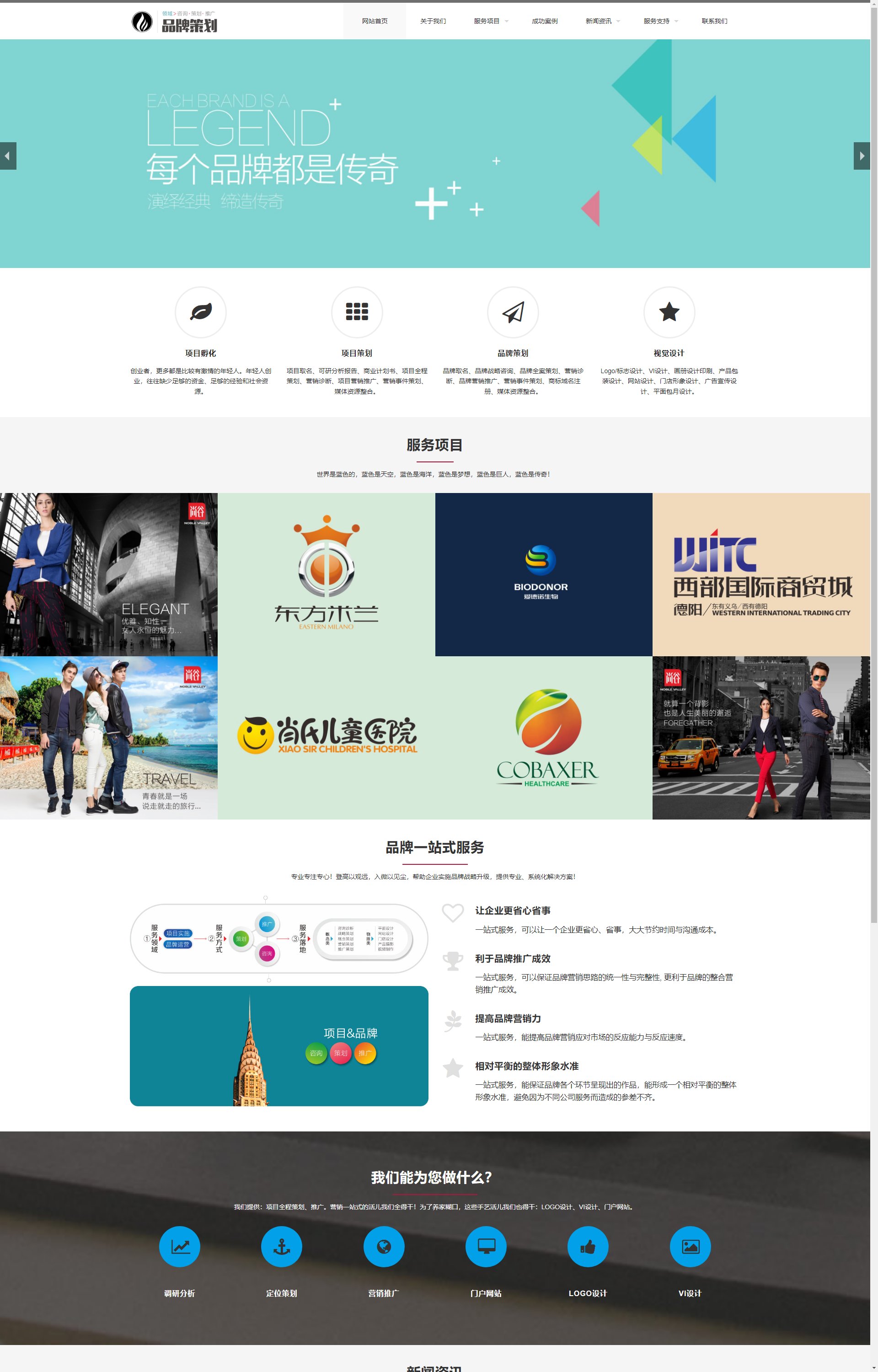 (自适应手机端)响应式品牌策划类 品牌策划公司企划策划