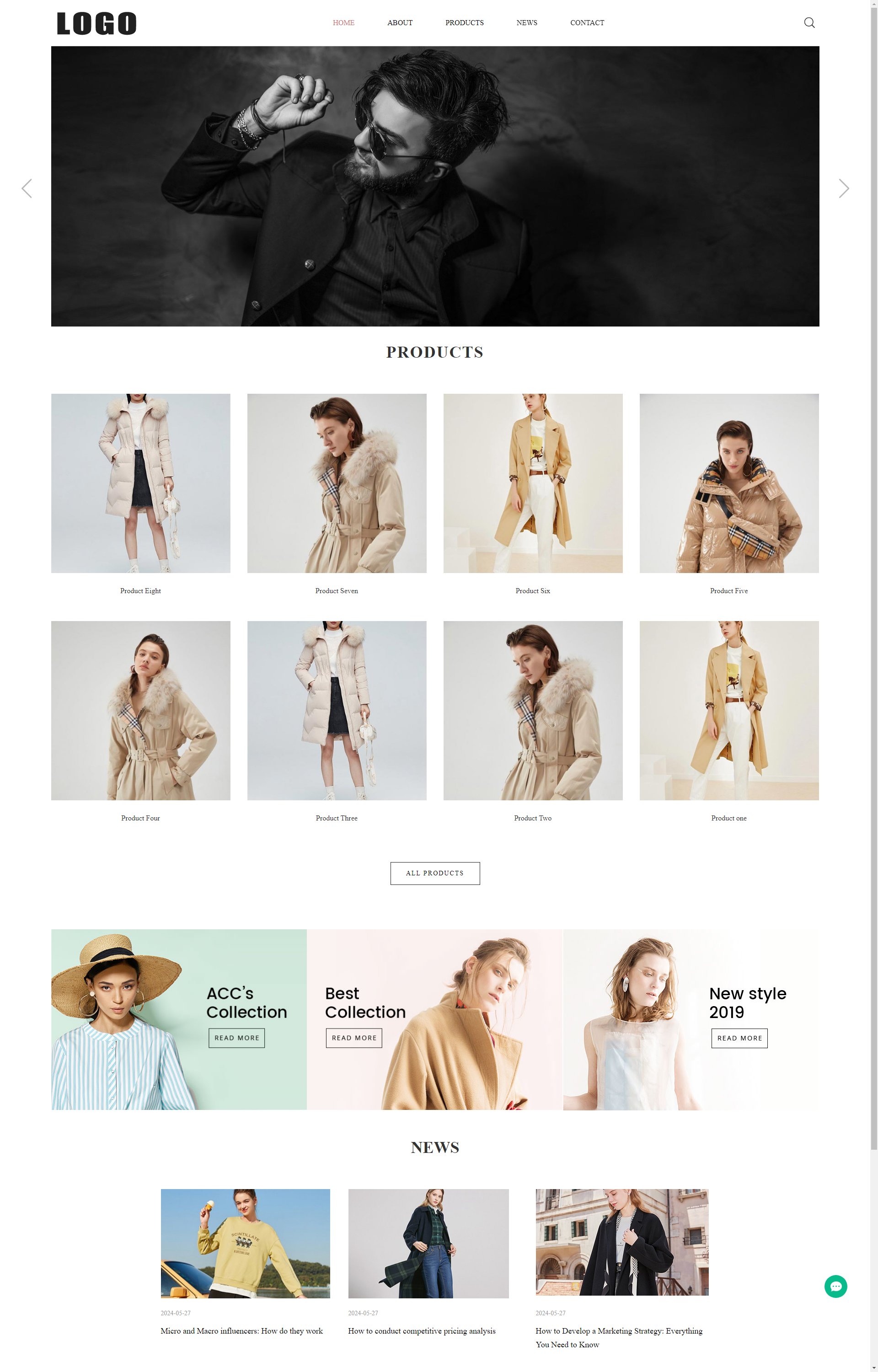 (自适应手机端)响应式服装服饰外贸企业